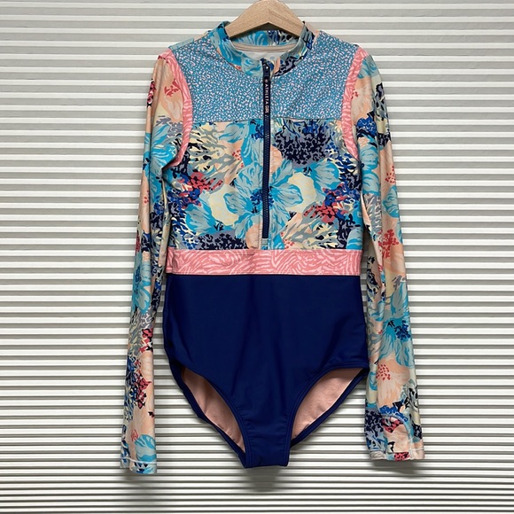 Athleta Other - XL // ATHLETA GIRL Bora Bora Floral One Piece Rash Guard Swimsuit